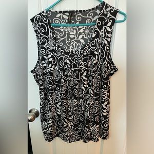 Plus size animal print tank